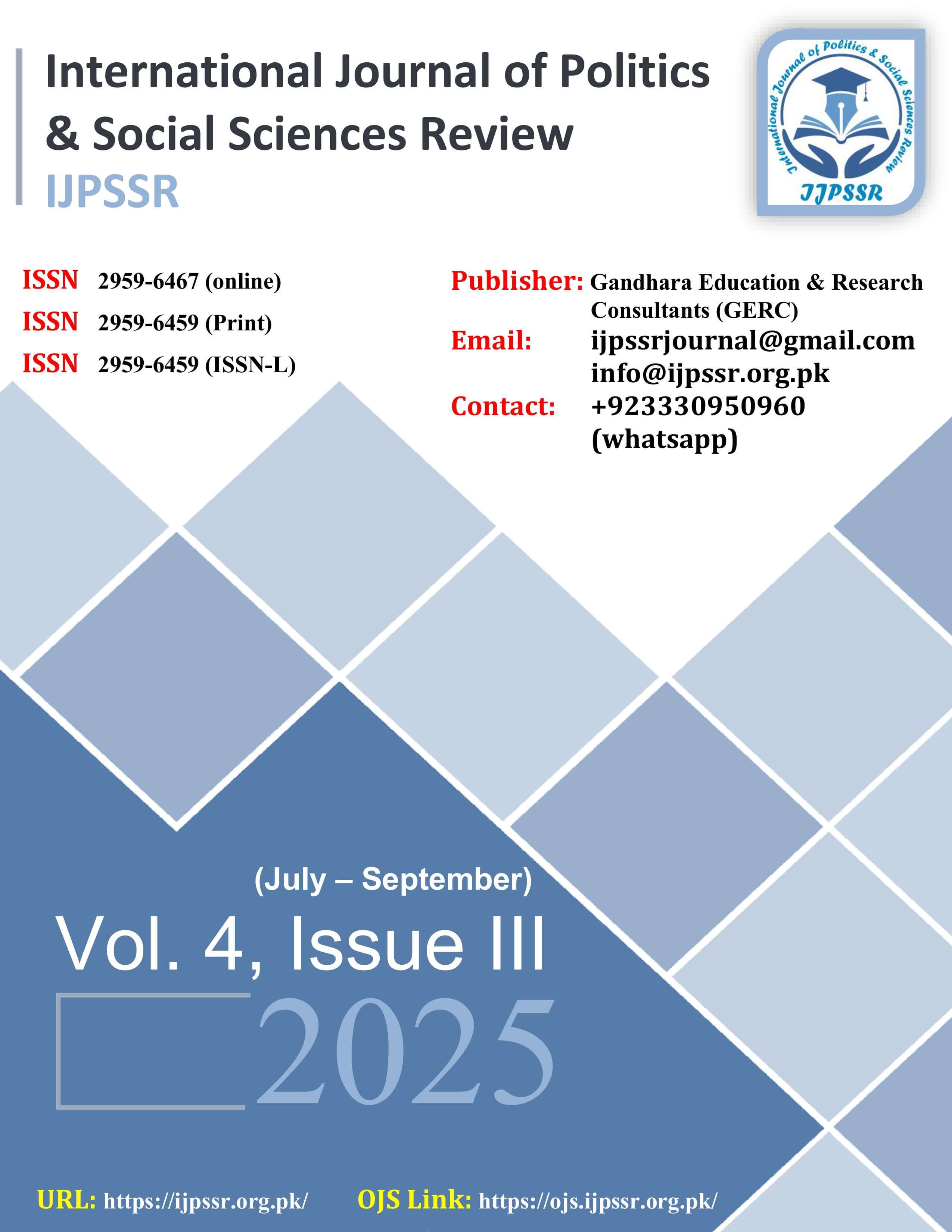 View Vol. 4 No. III (2025): July - September 2025 (Summer)